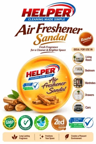 Air Freshner Net Round, Sandal Fragrances -100gm. product image