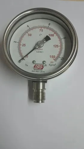 4'' DIAL0-150 PSI 3/8 BSP BOTTOM COMPLETE SS product image