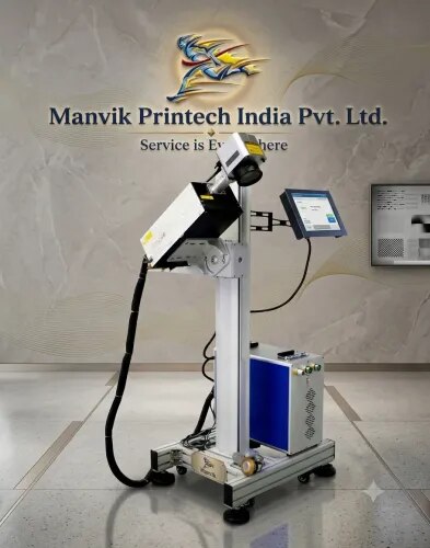 Product Details:
Minimum Order Quantity 1 Piece
Marking Speed Capacity 5000 mm/s
Color Output Black & White
Machine Type UV Laser
Mode Of Operation Automatic
Power <2kva
Print Speed 700 Character per minute
Marking Area 150x150mm (Customized as per request)
Marking Depth Approximate UP to 250 MICRON
Laser Type UV
Usage/Application Flexible Packaging, HDPE, LDPE, PP, Metal, etc.
Offering Laser Hdpe Pipes, Lldpe Drip Lateral, Cables
Automation Grade Automatic
Voltage Single Phase 230V AC stabilized & spike free supply Online UPS 1 KVA is must.
Print Resolution 150mm X 150mm
Laser Source JPT
Laser Wavelength 355 nm
Warranty 2 Years Warranty
Marking Speed 12000 mm/s
Laser Power 3W, 5W & 10W
Maintenance No maintenance Required
Cooling System Water Cooled
Wavelength 355nm
Ambient Temperature 18 Degreec to 30 Degreec (i.e., Use AC)
UV-3W/5W/10W Easy To use for quick code setup and Operation • Large icon driven, high resolution touch screen with inbuilt at-a-glance production rate visibility • Dual dimension, high precision galvanometer deflection scanning system. • Marking speed 1 to 12000 mm/s(Typical) • 8 Cooling fans for uninterrupted performance • State of art water cooling system. • Minimum physical service required. Features & Advantages • No Consumables at all • Lowest Setup time – only 3 to 4 minutes to start & Print • Easy icon driven menu structure. • Lifetime free software upgrades • Easily integration with PLC. • Multi point system integrations possible • Permanent marking, non-erasable • Can print on variety of substrates