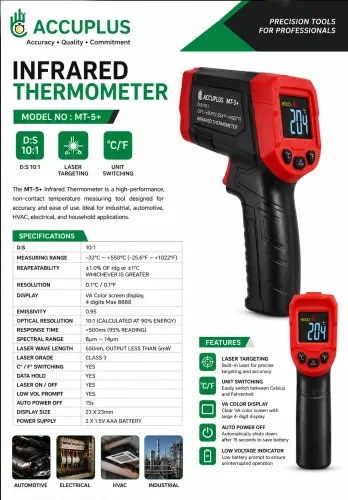 Infrared Thermo Meter MT5+ product image