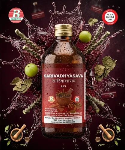 SARASVATARISHTAProduct IdentificationGeneric Name: Sarasvatarishta (Sarasvatarishtam)Type: Ayurvedic Polyherbal Fermented Formulation (Arishta)Primary Indication Area: Cognitive disorders, memory impairment, speech disorders, epilepsy support, anxiety, stress-related neurological weakness, and general brain tonicTherapeutic Indications• Memory loss (Smriti Mandya)• Impaired concentration and cognition• Speech disorders (Vakgraha / Vaksambandhi vikara)• Epilepsy (Apasmara – supportive management)• Anxiety and stress-related conditions• Insomnia and disturbed sleep• Intellectual fatigue and mental exhaustion• Neurodegenerative weakness (supportive)• Learning difficulties in children (traditional use)• General brain and nerve weaknessKey Benefits• Enhances memory, learning ability, and retention• Supports healthy brain and nervous system function• Helps reduce anxiety, stress, and mental fatigue• Promotes better speech clarity and cognitive processing• Supports calming of the mind and improved sleep quality• Acts as a classical Medhya Rasayana (brain tonic)• Improves focus, intelligence, and mental stamina• Supports neurological balance and emotional stabilityFORMULA MAIN INGREDIENTS : 1.Brahmi (Bacopa monnieri) 2.Shatavari (Asparagus racemosus) 3.Vidari (Pueraria tuberosa) 4.Haritaki (Terminalia chebula) 5.Ushira / Vetiver (Vetiveria zizanioides) 6.Shunthi (Zingiber officinale) 7.Mishreya / Saunf (Foeniculum vulgare) 8.Renuka (Vitex agnus-castus) 9.Trivrit (Operculina turpethum) 10.Pippali (Piper longum) 11.Lavanga (Syzygium aromaticum) 12.Vacha (Acorus calamus) 13.Kushtha (Saussurea lappa) 14.Ashwagandha (Withania somnifera) 15.Bibhitaki (Terminalia bellirica) 16.Guduchi (Tinospora cordifolia) 17.Ela (Elettaria cardamomum) 18.Vidanga (Embelia ribes) 19.Tvak (Cinnamomum verum) 20.Swarna Patri (Cassia angustifolia / Senna) 21.Dhataki (Woodfordia fruticosa) 22.Madhu (Honey) 23.Sharkara / Sita (Cane sugar) 1. BrahmiBotanical Name: Bacopa monnieri• Rasa: Tikta, Kashaya• Guna: Laghu, Snigdha• Virya: Sheeta• Vipaka: MadhuraMechanism of Action:• Enhances memory formation and recall• Supports neurotransmitter balance• Reduces anxiety and mental stress• Improves cognitive processing and learning ability2. ShatavariBotanical Name: Asparagus racemosus• Rasa: Madhura, Tikta• Guna: Guru, Snigdha• Virya: Sheeta• Vipaka: MadhuraMechanism of Action:• Supports nervous system nourishment• Reduces stress and mental fatigue• Improves hormonal balance and vitality• Acts as a rejuvenative tonic3. VidariBotanical Name: Pueraria tuberosa• Rasa: Madhura• Guna: Guru, Snigdha• Virya: Sheeta• Vipaka: MadhuraMechanism of Action:• Improves strength and physical stamina• Supports brain nourishment• Reduces fatigue and weakness• Acts as a Rasayana (rejuvenator)4. HaritakiBotanical Name: Terminalia chebula• Rasa: Pancharasa (except Lavana)• Guna: Laghu, Ruksha• Virya: Ushna• Vipaka: MadhuraMechanism of Action:• Supports detoxification of body and mind channels• Improves digestion and absorption• Enhances cognitive clarity indirectly• Acts as a mild rejuvenative5. UshiraBotanical Name: Vetiveria zizanioides• Rasa: Tikta, Madhura• Guna: Laghu, Ruksha• Virya: Sheeta• Vipaka: MadhuraMechanism of Action:• Calms nervous system and reduces stress• Cools excessive mental agitation• Supports relaxation and sleep• Purifies blood and body channels6. ShunthiBotanical Name: Zingiber officinale• Rasa: Katu• Guna: Laghu, Ruksha• Virya: Ushna• Vipaka: MadhuraMechanism of Action:• Improves digestion and metabolic activity• Enhances circulation to brain• Reduces Ama-related mental dullness• Supports cognitive alertness7. Mishreya (Saunf)Botanical Name: Foeniculum vulgare• Rasa: Madhura, Katu• Guna: Laghu• Virya: Sheeta• Vipaka: MadhuraMechanism of Action:• Improves digestion and gut-brain balance• Reduces bloating and discomfort• Supports calmness of mind• Mild anxiolytic effect8. RenukaBotanical Name: Vitex agnus-castus• Rasa: Tikta, Katu• Guna: Laghu, Ruksha• Virya: Ushna• Vipaka: KatuMechanism of Action:• Supports hormonal regulation• Helps balance nervous system activity• Reduces stress-related irritability• Traditionally used in reproductive and neuro balance9. TrivritBotanical Name: Operculina turpethum• Rasa: Katu, Tikta• Guna: Laghu, Ruksha• Virya: Ushna• Vipaka: KatuMechanism of Action:• Acts as a strong detoxifying herb• Removes accumulated toxins (Ama)• Supports gut and metabolic cleansing• Improves systemic clarity10. PippaliBotanical Name: Piper longum• Rasa: Katu• Guna: Laghu, Snigdha, Tikshna• Virya: Ushna• Vipaka: MadhuraMechanism of Action:• Enhances bioavailability of herbs• Improves digestion and respiration• Supports brain circulation• Acts as rejuvenative stimulant11. LavangaBotanical Name: Syzygium aromaticum• Rasa: Katu, Tikta• Guna: Laghu, Tikshna• Virya: Ushna• Vipaka: KatuMechanism of Action:• Improves digestion and metabolism• Provides antioxidant support• Enhances circulation• Supports mental alertness12. VachaBotanical Name: Acorus calamus• Rasa: Katu, Tikta• Guna: Laghu, Tikshna• Virya: Ushna• Vipaka: KatuMechanism of Action:• Enhances speech and cognition• Stimulates nervous system• Improves memory and focus• Used in neurological disorders13. KushthaBotanical Name: Saussurea lappa• Rasa: Tikta, Katu• Guna: Laghu, Ruksha• Virya: Ushna• Vipaka: KatuMechanism of Action:• Stimulates mental clarity• Improves circulation to brain• Reduces lethargy• Supports cognitive stimulation14. AshwagandhaBotanical Name: Withania somnifera• Rasa: Tikta, Kashaya, Madhura• Guna: Guru, Snigdha• Virya: Ushna• Vipaka: MadhuraMechanism of Action:• Reduces stress and anxiety• Improves memory and cognition• Enhances nervous system strength• Acts as adaptogenic Rasayana15. BibhitakiBotanical Name: Terminalia bellirica• Rasa: Kashaya• Guna: Laghu, Ruksha• Virya: Sheeta• Vipaka: MadhuraMechanism of Action:• Detoxifies body channels• Supports respiratory and brain oxygenation• Improves systemic balance• Reduces metabolic toxins16. GuduchiBotanical Name: Tinospora cordifolia• Rasa: Tikta, Kashaya• Guna: Laghu, Snigdha• Virya: Ushna• Vipaka: MadhuraMechanism of Action:• Immunomodulatory and neuroprotective• Reduces stress-induced inflammation• Enhances mental resilience• Supports detoxification17. ElaBotanical Name: Elettaria cardamomum• Rasa: Katu, Madhura• Guna: Laghu, Snigdha• Virya: Sheeta• Vipaka: MadhuraMechanism of Action:• Improves digestion• Reduces mental stress• Supports circulation• Acts as mild aromatic nervine18. VidangaBotanical Name: Embelia ribes• Rasa: Katu, Kashaya• Guna: Laghu, Ruksha• Virya: Ushna• Vipaka: KatuMechanism of Action:• Removes intestinal toxins• Supports metabolic clarity• Improves gut-brain axis health• Reduces Ama19. Tvak (Cinnamon)Botanical Name: Cinnamomum verum• Rasa: Katu, Tikta• Guna: Laghu, Ruksha, Tikshna• Virya: Ushna• Vipaka: KatuMechanism of Action:• Improves circulation• Enhances metabolism• Supports cognitive alertness• Reduces fatigue20. Swarna Patri (Senna leaf)Botanical Name: Cassia angustifolia• Rasa: Tikta, Katu• Guna: Laghu, Ruksha• Virya: Ushna• Vipaka: KatuMechanism of Action:• Supports bowel cleansing• Removes metabolic toxins• Improves systemic detoxification• Reduces Ama load21. DhatakiBotanical Name: Woodfordia fruticosa• Rasa: Kashaya• Guna: Laghu, Ruksha• Virya: Ushna• Vipaka: KatuMechanism of Action:• Natural fermentation catalyst• Enhances bioavailability• Supports preservation• Aids fermentation process22. MadhuBotanical Name: Honey (Apis species)• Rasa: Madhura, Kashaya• Guna: Laghu, Ruksha• Virya: Sheeta• Vipaka: MadhuraMechanism of Action:• Enhances absorption of herbs• Supports preservation• Improves bioavailability• Provides mild neuro-nutritive support23. Sita (Sharkara)Botanical Name: Saccharum officinarum (Cane sugar)• Rasa: Madhura• Guna: Guru, Snigdha• Virya: Sheeta• Vipaka: MadhuraMechanism of Action:• Acts as fermentation substrate• Enhances palatability• Supports energy formation• Aids preparation stabilityDOSAGE OF SARASVATARISHTAAdults:• 15–30 mL• Twice dailyAdministration:• After meals• Diluted with equal quantity of water before useChildren (if prescribed by physician):• 5–10 mL• Twice daily• Only under strict Ayurvedic supervisionCommon Duration of Use:• 4–8 weeks (or as directed by Ayurvedic physician)General Guidance:• Best taken after food to improve digestion and absorption• Shake well before use• Do not exceed recommended dose without medical advice saraswatarishtasaraswatarishta benefits in hindisaraswatarishta uses in hindisaraswatarishta pricesaraswatarishta syrupsaraswatarishta ke faydesaraswatarishta syrup benefits in hindisaraswatarishta ayurvedic medicinesaraswatarishta ayurvedicsaraswatarishta ayurvedasaraswatarishta ayurvedic medicine uses in hindisaraswatarishta ayurvedic syrupsaraswatarishta ayurvedic medicine usessaraswatarishta amazonsaraswatarishta benefitssaraswatarishta benefits and side effectssaraswatarishta best brandsaraswatarishta brain tonicsaraswatarishta compositionsaraswatarishta contentssaraswatarishta churnasaraswatarishta contains alcoholsaraswatarishta dosagesaraswatarishta dose per daysaraswatarishta empty stomachsaraswatarishta effectssaraswatarishta easysaraswatarishta hindisaraswatarishta how to takesaraswatarishta how long does it takesaraswatarishta hindi usesaraswatarishta how to usesaraswatarishta health benefitssaraswatarishta how long does it take to worksaraswatarishta ingredientssaraswatarishta ingredients in hindisaraswatarishta in hindisaraswatarishta is used forsaraswatarishta indicationsaraswatarishta in hindi usesaraswatarishta in kannadasaraswatarishta usessaraswatarishta kerala ayurvedasaraswatarishta kya haisaraswatarishta kaise use karesaraswatarishta liquidsaraswatarishta lene ke faydesaraswatarishta kaise lesaraswatarishta kis liye hota haisaraswatarishta medicine usessaraswatarishta meaning in hindisaraswatarishta near mebest quality saraswatarishtasaraswatarishta syrup pricesaraswatarishta reviewssaraswatarishta referencesaraswatarishta ratesaraswatarishta syrup benefitssaraswatarishta syrup uses in hindisaraswatarishta syrup usessaraswatarishta syrup ingredientssaraswatarishta syrup with goldsaraswatarishta tablet uses in hindisaraswatarishta tablet usessaraswatarishta tonicsaraswatarishta tonic usessaraswatarishta tonic ke faydesaraswatarishta taste