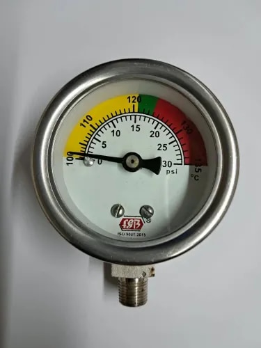 2'' DIAL0-30 PSI 1/8 NPT BOTTOM COMPLETE SS product image