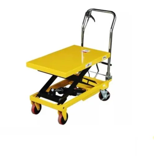 Hydraulic Platform Trolley is a heavy-duty industrial material handling solution designed for lifting, transporting, loading and unloading materials safely and efficiently. It is suitable for factories, warehouses, manufacturing units, workshops, logistics facilities and industrial applications where materials need to be moved and lifted to different working heights.Our Hydraulic Platform Trolleys are manufactured with a robust MS structural frame and a heavy-duty hydraulic lifting system. The trolley can be customized according to required load capacity, platform size, lifting height, wheel configuration and application requirements. The platform is designed for stable material handling and smooth operation.These hydraulic trolleys are suitable for handling machinery parts, dies, components, boxes, pallets, fabrication materials and other industrial products. Depending on the application, the trolley can be provided with suitable hydraulic cylinders, hand-operated or foot-operated hydraulic systems, heavy-duty wheels and customized platform dimensions.We manufacture Hydraulic Platform Trolleys as per customer requirements, including different load capacities, platform sizes and lifting heights. Our focus is on strong construction, reliable hydraulic operation, easy maintenance and long service life.Hydraulic Platform Trolley is an ideal solution for reducing manual handling, improving workplace efficiency and making industrial material movement safer and easier.For customized Hydraulic Platform Trolley requirements, contact us for design, manufacturing and quotation