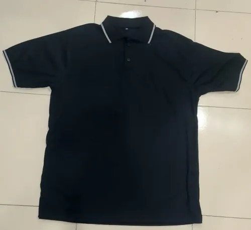 POLO T-SHIRT BLACK COLOUR product image