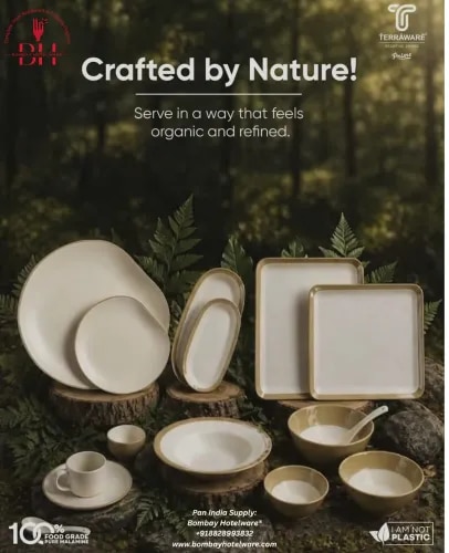 Truffle Series – Speckled Cream Pure Melamine Serveware product image