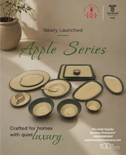 Moss Series – Forest Green & Dessert Melamine Serveware product image