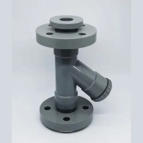 PP Y Type Strainer is a reliable flow-line filtration component designed to remove unwanted solid particles, debris, and contaminants from pipelines while allowing smooth fluid flow. Manufactured from Polypropylene (PP), it offers good chemical resistance, durability, and suitability for various industrial fluid-handling applications.The PP Y Type Strainer is designed in a compact Y-shaped configuration, making it convenient for installation, inspection, and cleaning. It is commonly used in piping systems where protecting valves, pumps, instruments, and other downstream equipment from suspended particles is important.Key Features:Manufactured from high-quality PP materialExcellent resistance to many chemicals and corrosive fluidsY-type design for efficient particle filtrationEasy to install, inspect, and cleanHelps protect downstream equipmentDurable and suitable for industrial applicationsAvailable in different sizes and connection configurations as requiredApplications :PP Y Type Strainers are suitable for chemical processing, water treatment, industrial piping, pharmaceutical applications, wastewater systems, irrigation, and other fluid-handling industries.Govind Pipes & Fittings, Vadodara, supplies PP Y Type Strainers along with a wide range of PP, HDPE, PVC and UPVC pipes, fittings, valves, hoses, sheets, rods, and industrial piping accessories for customers across Gujarat.