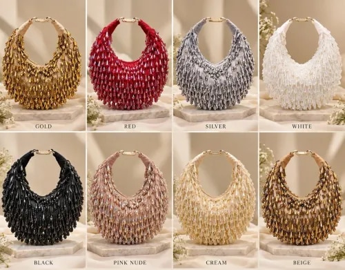 Crystal Fringe Statement Handbag product image