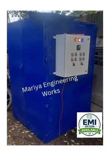 Mariya Tray Dryer / Oven is an efficient and reliable industrial drying machine designed for controlled drying of food products, agricultural products, herbs, fruits, vegetables, spices and other suitable materials. With a 48-tray capacity and 1.5 HP motor, this tray dryer is suitable for small and medium-scale food processing units, commercial kitchens, farmers, food manufacturers, herbal product manufacturers and agro-processing industries.The machine is designed to provide uniform and efficient drying by circulating heated air throughout the drying chamber. The hot air circulation helps remove moisture from the products while maintaining consistent drying conditions. The 48-tray configuration provides good production capacity and allows users to process larger quantities in a single batch compared with smaller drying systems.The Mariya Tray Dryer is supplied with stainless steel trays, making it suitable for hygienic food and agricultural product processing. SS trays are durable, easy to clean and suitable for repeated commercial use. The machine is designed with a strong construction for dependable performance and long service life.Powered by a 1.5 HP motor, the dryer provides efficient air circulation inside the chamber. Its practical design makes loading and unloading the trays convenient, while the enclosed drying chamber helps maintain controlled drying conditions. The machine can be used for drying products such as fruits, vegetables, herbs, spices, leaves, powders, seeds and other food-processing materials, depending on the required drying temperature and process.