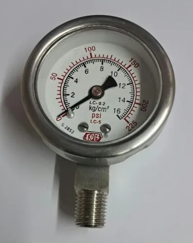 2'' DIAL0-16 KG 1/4 NPT BOTTOM COMPLETE SS product image