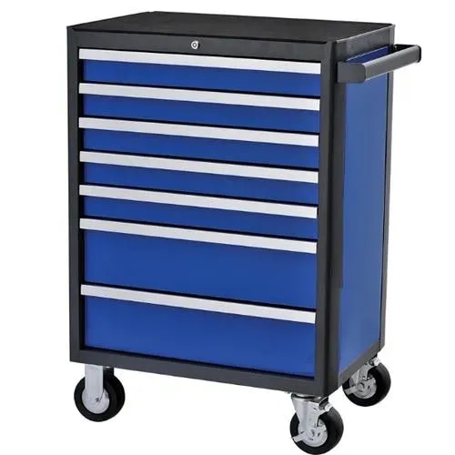 Tool Trolley is a heavy-duty industrial storage and mobility solution designed for organizing, storing, and transporting tools, equipment, spare parts, and workshop accessories. It is manufactured with a strong and durable fabricated structure and multiple drawers/compartments for systematic tool storage.The trolley is equipped with smooth-running caster wheels for easy movement around workshops, production areas, maintenance departments, garages, and industrial facilities. Its compact and organized design helps keep tools easily accessible while improving workplace efficiency and reducing tool handling time.Key Features:- Heavy-duty industrial construction- Multiple drawers and storage compartments- Smooth and easy mobility- Heavy-duty caster wheels- Suitable for workshops and maintenance areas- Organised storage for hand tools and accessories- Custom size, drawer configuration, and finish availableApplications: Engineering workshops, manufacturing units, maintenance departments, automobile garages, fabrication shops, and industrial plants