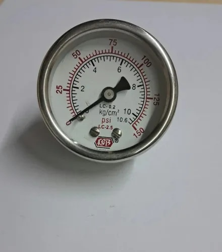 2"dial 0-150 psi 1/4 bsp b/c ss casing internal brass product image