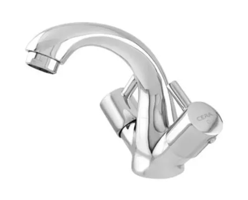 1)Material- Solid Brass2)Finish- Multi-Layered Chrome Plating3)Flow Type- Foam Flow Aerator4)Core Component- Quarter-Turn Ceramic Disc Mechanism5)Mount Type- Deck-Mounted6)Installation Setup- Central Hole Installation7)Flow Rate- eco-friendly flow profile 8)In the Box- 1 x CERA Garnet Basin Mixer Tap Assembly Unit , 2 x 450 mm Long Braided Connection Inlets/Pipes (for hot and cold line routing)Necessary under-deck washers, nuts, and anchoring flange kit9)Warranty- 15-Year Limited Manufacturer Warranty