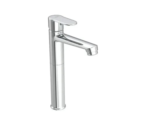 1)Material- Solid Brass2)Finish- Polished Chrome (CP) Plating3)Flow Type- Foam Flow Aerator 4) Core Component- 35 mm Ceramic Disc Cartridge5)Mount Type- Deck-Mounted (Table Mount)6)Installation Setup- designed specifically for single-hole configurations7) Flow Rate- regulated flow 8)In the Box- 1 x Hindware Studio Tall Single Lever Basin Mixer Faucet , 2 x Flexible Braided Connection Inlets/Pipes (for hot and cold lines)Under-deck hardware anchoring kit (washers, bolts, O-rings)9)Warranty- 12-Year Manufacturer Warranty