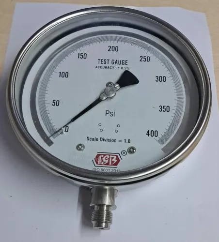 6'' DIAL0-400 PSI 3/8 BSP BOTTOM COMPLETE SS product image
