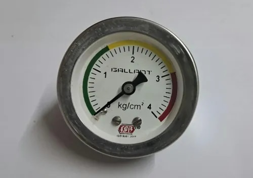 2"dial 0-4kg 1/4bsp bcbm ms casing internal brass ss ring product image