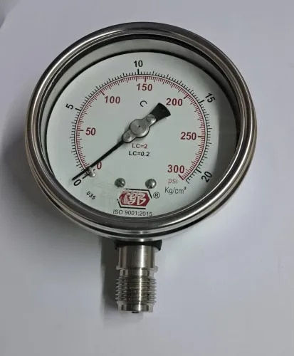 4'' DIAL0-300 PSI 1/2 BSP BOTTOM COMPLETE SS product image