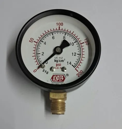 21/2'' DIAL0-200 PSI 1/4 BSP BOTTOM MS CASING INT BRASS product image