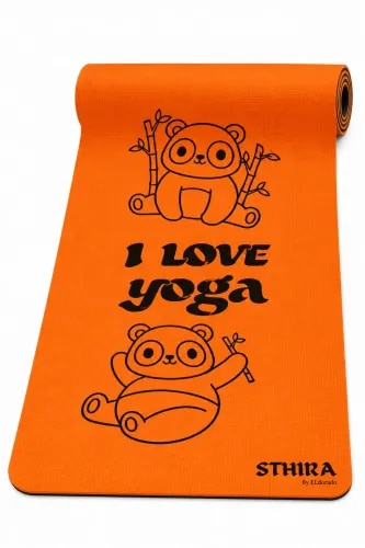 Sthira ZenYogi Kids Yoga Mat - Panda 4MM product image