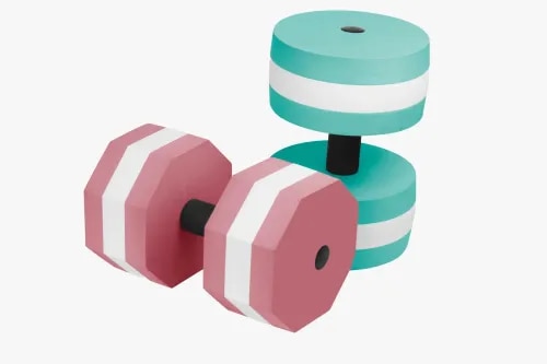 Aqua Dumbell ( Round/Hexagon) - Set of 5 - Assorted product image