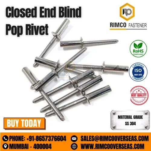 SS 304 CLOSED END BLIND POP RIVET product image