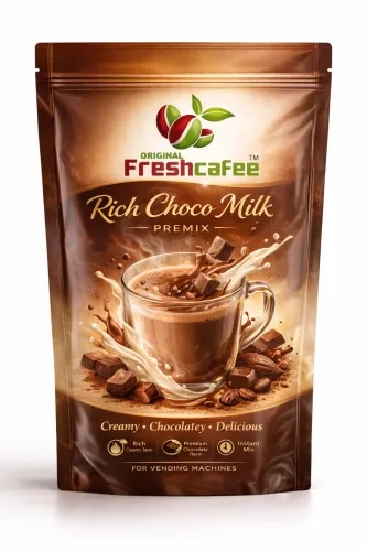 # FreshCafee Choco Milk Premix### Short Product-Card Description**FreshCafee Choco Milk Premix** delivers a rich, creamy and delicious chocolate milk experience in a convenient instant format. Easy to prepare and ideal for homes, offices, institutions and vending applications.---### Detailed Product-Page Description## FreshCafee Choco Milk Premix**Rich Chocolate Flavour. Creamy Milk Experience. Easy Preparation.**FreshCafee Choco Milk Premix is a delicious instant beverage premix crafted to deliver a rich chocolate flavour combined with a smooth and creamy milk-based beverage experience.Designed for quick and convenient preparation, FreshCafee Choco Milk Premix is an excellent choice for serving a comforting chocolate beverage at home or in professional food-service environments. Simply mix the recommended quantity with hot water, stir well and enjoy a delicious cup of choco milk in minutes.### Key Features* Rich and delicious chocolate flavour* Smooth and creamy milk-based beverage* Convenient instant premix format* Quick and easy preparation* Consistent taste in every serving* Easy to store, handle and serve* Suitable for hot beverage vending machines* Ideal for homes and commercial applications* Suitable for bulk and institutional requirements### Ideal ForFreshCafee Choco Milk Premix is suitable for:**Homes • Offices • Canteens • Catering Services • Educational Institutions • Corporate Offices • Vending Machines**### Convenient Beverage SolutionFreshCafee Choco Milk Premix provides a simple and convenient way to prepare a delicious chocolate milk beverage without lengthy preparation.Simply add the recommended quantity of premix to hot water, stir thoroughly until dissolved and serve hot.### A Delicious Chocolate ExperienceWith its rich chocolate character and creamy milk profile, FreshCafee Choco Milk Premix is designed to be an enjoyable beverage option for both everyday consumption and professional beverage service.Its convenient instant format makes it especially suitable for locations where **speed, consistency and ease of preparation** are important.### Why Choose FreshCafee?FreshCafee offers a range of **instant tea, coffee and beverage premixes** developed with a focus on taste, consistency and convenience. Our Choco Milk Premix is designed to provide a practical and delicious beverage solution for homes, businesses, institutions and vending applications.**Enjoy the rich and creamy taste of chocolate milk with the convenience of FreshCafee Choco Milk Premix.**---### SEO Title**FreshCafee Choco Milk Premix | Instant Chocolate Milk**### Meta Description**Enjoy rich and creamy chocolate milk with FreshCafee Choco Milk Premix. Easy to prepare and ideal for homes, offices, cafés, hotels, institutions and vending machines.*** Choco Milk Premix* Chocolate Milk Premix* Instant Choco Milk Premix* Instant Chocolate Milk* Choco Milk Powder* Chocolate Milk Powder* Premium Choco Milk Premix* Instant Choco Milk Premix Manufacturer in India* Chocolate Milk Premix Manufacturer* Chocolate Milk Premix Supplier* Choco Milk Premix Supplier in India* Choco Milk Premix for Vending Machines* Choco Milk Premix for Hotels* Choco Milk Premix for Offices* Commercial Choco Milk Premix* Bulk Choco Milk Premix* Instant Chocolate Milk Premix for Business* Ready to Make Choco Milk Premix* Chocolate Beverage Premix Manufacturer**Brand Keywords*** FreshCafee Choco Milk Premix* FreshCafee Chocolate Milk* FreshCafee Instant Choco Milk* FreshCafee Beverage Premix* FreshCafee Premix Manufacture**Choco Milk Premix**