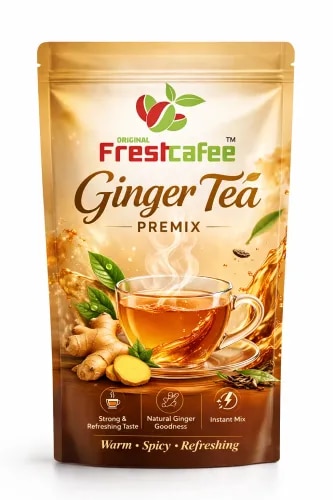 Experience the comforting warmth and refreshing character of ginger in every cup with **FreshCafee Ginger Tea Premix**. Specially crafted for convenience and consistent taste, this premium tea premix combines the rich flavour of tea with the distinctive warmth and natural spiciness of ginger.Designed for quick and effortless preparation, FreshCafee Ginger Tea Premix delivers a deliciously aromatic cup in seconds—making it an ideal beverage solution for homes, offices, hotels, canteens, institutions and commercial vending applications.### Key Features* Rich and refreshing ginger tea flavour* Convenient instant preparation* Consistent taste and quality in every cup* Aromatic and warming beverage experience* Ideal for tea vending machines and dispensers* Suitable for offices, hotels, cafés, restaurants and institutions* Easy to store, handle and serve### PreparationSimply add the recommended quantity of **FreshCafee Ginger Tea Premix** to hot water, mix well and enjoy a delicious cup of ginger tea within seconds.### Ideal For**Offices | Hospitals | Educational Institutions | Factories | Canteens | Vending Machines | Homes**### Why FreshCafee Ginger Tea Premix?FreshCafee combines convenience with a satisfying tea experience, helping businesses serve consistently delicious ginger tea without the complexity of traditional preparation. It is an efficient beverage solution for locations requiring quick service, consistent quality and easy preparation.**FreshCafee Ginger Tea Premix – Warm. Aromatic. Refreshing. Ready in Seconds.**