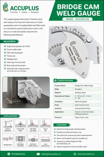 Bridge Cam Weld Gauge product image