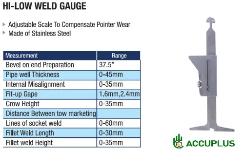 Hi Lo Weld Gauge product image