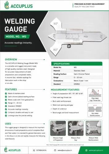 Welding Gauge Analog Type product image