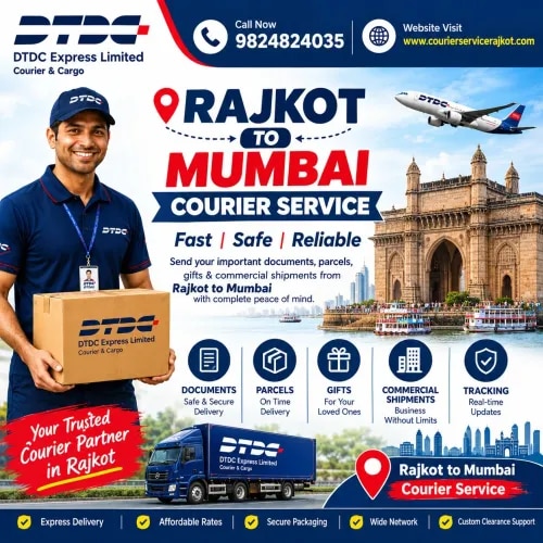 Rajkot to Mumbai Courier Service product image
