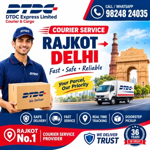 Rajkot to Delhi Courier Service product image