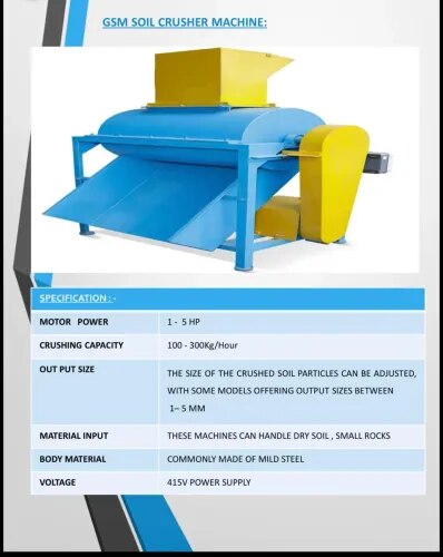 Process raw, hard-packed earth into ultra-fine materials with our engineering-grade soil crusher machines. Designed to tackle demanding industrial conditions, our equipment utilizes reinforced high-speed beaters and heavy-duty hammer mills to pulverize stubborn clay, compressed dirt lumps, and agricultural soil.