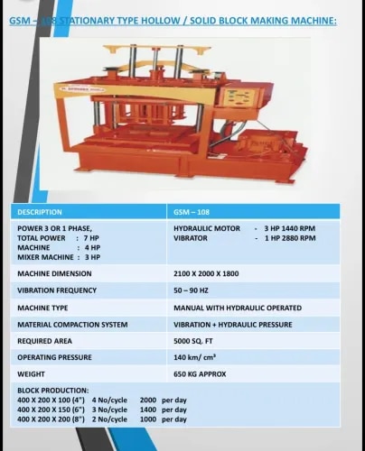 16 block hydraulic concrete block making machine with feeder box, storage box and driver sheet. Concrete Block, Hollow block, Solid Block Paver blocks can be made in this machine. Easy to operate and long durability suitable for all type of high production projects. All type of block measurement moulds can be designed based on customer’s requirement.