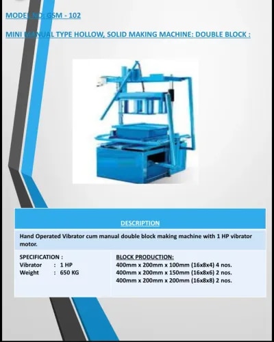 mini manual hollow block making machines. Engineered specifically for small-scale startups, rural development, and remote jobsites, these hand-operated machines deliver excellent compaction without requiring expensive three-phase electric power or complex hydraulic lines.