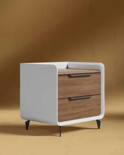 Contemporary 2-Drawer Bedside Table product image