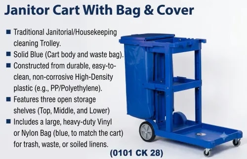 Janitor Cart With Bag & Cover product image
