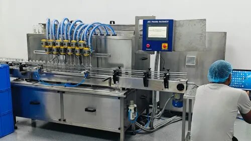Automatic Multi head servo plc base liquid filling machineAutomatic Multi head servo plc base liquid product image