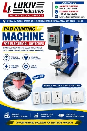 Pad Printing Machine for Electrical Switches in Kamla Nagar product image