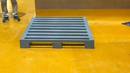 PALLET MADE OF MS/SS USED FOR STORING OF GOODS AND FOR EASY MOVEMENT OF GOODS AND TO AVOID KEEPING IT ON FLOOR ALSO SUITABLE FOR ASRS