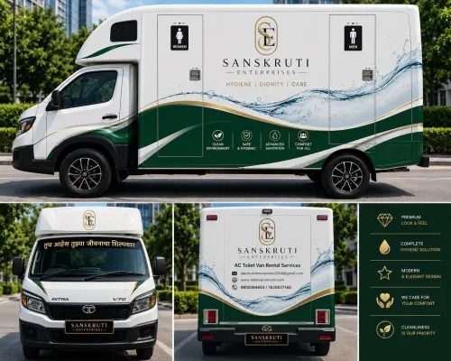 Ac Toilet Van On Rent product image