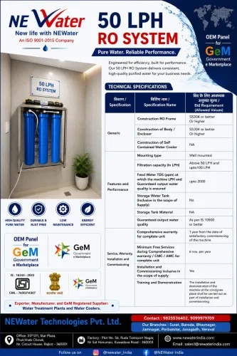 50 LPH RO Plant product image