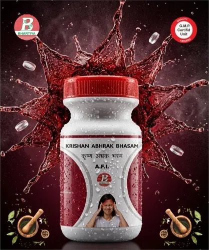                                                         KRISHAN ABHRAK BHASMAGeneric Name: Krishan Abhrak Bhasma (Black Abhrak Bhasma)Type: Ayurvedic Mineral Preparation (Bhasma Kalpana)Primary Indication AreaKrishan Abhrak Bhasma is a classical Ayurvedic mineral preparation made from Krishan Abhrak (Black Mica) through traditional Bhasma procedures involving Shodhana (purification), Bhavana (levigation), and Marana (incineration) under expert supervision.Traditional Ayurvedic IndicationsKshaya (weakness and tissue depletion-associated conditions) Pandu (Ayurvedic description of pallor-related conditions) Shwasa (respiratory supportive formulations) Kasa (cough-associated conditions) Agnimandya (reduced digestive strength according to Ayurveda) Prameha-related supportive formulations General debility and fatigue-associated conditions Rasayana (rejuvenative) formulations in classical Ayurvedic practice Supportive care in conditions requiring mineral-based Ayurvedic strengthening formulations Traditional BenefitsTraditionally used to support strength, vitality, and overall wellness according to Ayurvedic principles. Supports traditional Rasayana approaches for maintaining physiological balance. Traditionally considered a nourishing mineral preparation in classical Ayurveda. Used as an ingredient in various Ayurvedic formulations. Properly prepared Bhasma is traditionally valued for its fine and processed form. Formula (Ingredients)1. Krishan Abhrak Bhasma(Purified and incinerated Krishan Abhrak prepared according to classical Ayurvedic Shodhana, Bhavana, and Marana procedures.)Ingredient Detail with Traditional Mechanism of Action1. Krishan Abhrak (Black Mica)Source:Krishan Abhrak is a mineral-derived substance used in classical Ayurvedic preparations after purification and repeated processing.Ayurvedic PropertiesRasa: Madhura, Kashaya (classical descriptions may vary) Guna: Laghu, Snigdha Virya: Sheeta Vipaka: Madhura Traditional Mechanism of ActionActs as a traditionally processed mineral preparation used in Ayurvedic formulations. Supports traditional concepts of Dhatu nourishment, strength, and Rasayana effects. The Bhasma process involves purification, repeated herbal processing, and controlled incineration to obtain a fine calcined preparation. Traditionally used to support energy, vitality, and physiological balance according to Ayurvedic principles. The final properties depend on proper Shodhana, Bhavana, Marana procedures, quality of raw material, and manufacturing standards. DosageAdultsTraditional dosage: 125 mg–250 mg, once or twice daily after meals, or as directed by a qualified Ayurvedic physician.The dosage may vary depending on:Age Individual constitution (Prakriti) Digestive strength (Agni) Health condition Nature and severity of the condition Physician's clinical judgment ChildrenUse only if specifically prescribed by a qualified Ayurvedic physician. The dose should be individualized according to age, body weight, and clinical condition.Anupana (Adjuvant)Suitable Anupana may include:Honey Cow milk Ghee Mishri (Sugar candy) Warm water Herbal vehicle as advised by an Ayurvedic physician Directions for UseTake Krishan Abhrak Bhasma only under the supervision of a qualified Ayurvedic physician. Consume with the recommended Anupana. Preferably take after meals or as directed by the physician. Follow the prescribed dosage and duration of use. Do not exceed the recommended dosage unless advised by the physician. Store in a cool, dry place away from moisture, heat, direct sunlight, and contamination. Keep out of reach of children. PrecautionsUse only after proper classical purification (Shodhana), Bhavana, and Marana procedures. Avoid self-medication because this is a mineral-based Ayurvedic preparation. Pregnant and breastfeeding women should use only if advised by a qualified Ayurvedic physician. Patients with serious medical conditions should consult their physician before use. Discontinue use and seek medical advice if any unusual symptoms occur. StorageStore in a tightly closed container. Protect from moisture, heat, and direct sunlight. Store at room temperature in a clean and dry place. NoteKrishan Abhrak Bhasma is a classical Ayurvedic mineral preparation and should only be manufactured after proper Shodhana, Bhavana, and Marana procedures as described in Ayurvedic literature. It should be used only under the supervision of a qualified Ayurvedic physician.krishna abhrak bhasma, what is abhrak bhasma, how to take abhrak bhasmawhat is the use of abhrak bhasma, krishna abhrak, krishna abrakakrishna abrakam, krishna abhraka, krishan abhrak bhasam articlekrishan abhrak bhasam aarti, krishan abhrak bhasam artikrishan abhrak bhasam benefits, krishan abhrak bhasam buykrishan abhrak bhasam benefits in hindi, krishan abhrak bhasam buy onlinekrishan abhrak bhasam bhasma, krishan abhrak bhasam compositionkrishan abhrak bhasam content, rishan abhrak bhasam dealers in delhikrishan abhrak bhasam dose, krishan abhrak bhasam detailskrishan abhrak bhasam distributor in delhi, krishan abhrak bhasam details in hindikrishan abhrak bhasam extractkrishan abhrak bhasam easy ayurvedakrishan abhrak bhasam expiry datekrishan abhrak bhasam flipkartkrishan abhrak bhasam for salekrishan abhrak bhasam formulationkrishan abhrak bhasam factory in delhikrishan abhrak bhasam formulation pdf