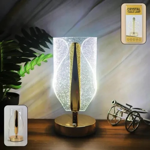 Crystal Table Lamp – Luxury LED with USB Charging (14600) product image