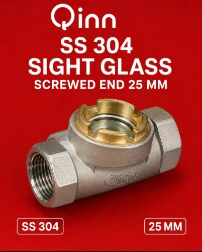 QINN SS 304 SIGHT GLASS SCREWED END  product image