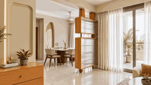 Wooden Decorative Partition with Textured Panels | Anna Nagar product image