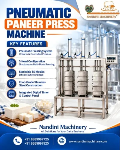 PNEUMATIC PANEER PRESS MACHINE product image
