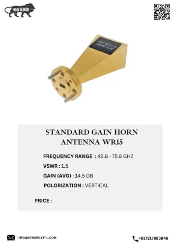 Standard Gain Horn Antenna WR15