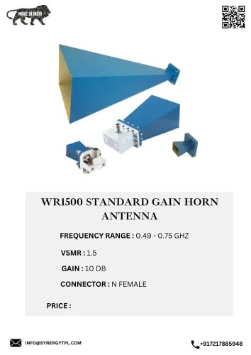 WR1500 Standard Gain Horn Antenna