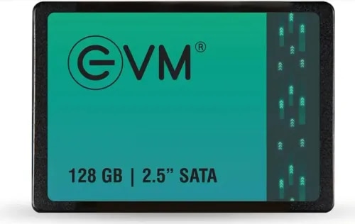 EVM 128GB SSD - 2.5 Inch (6.35 CM) SATA Solid-State Drive - Faster Boot-Up and Load Times with Read Speeds up to 500MB/s & Write Speeds up to 340MB/s- with 5 Year Warranty (EVM25/128GB) product image